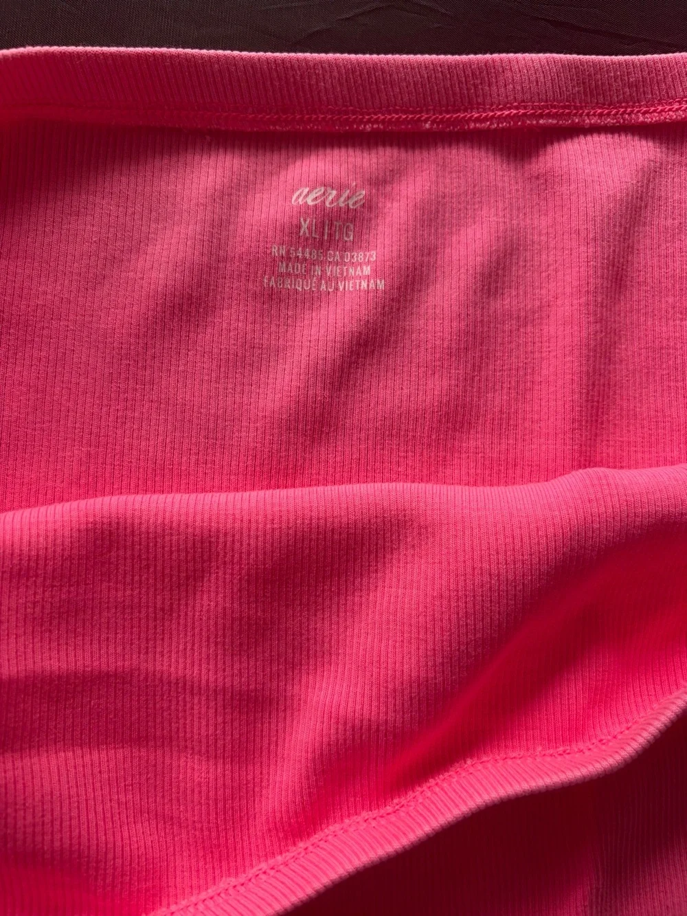 aerie Bright Pink Swim Skirt with Side Drawstring